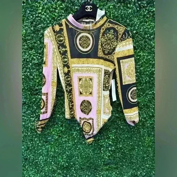 FASHION NOVA WORK OF ART LONG SLEEVE BODYSUIT SIZE S - Picture 2 of 6